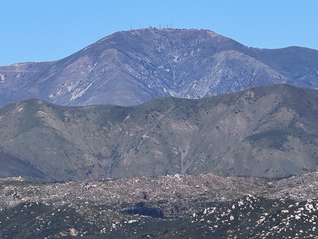 Sugarloaf Mountain on Ortega Highway and Mount Pinos