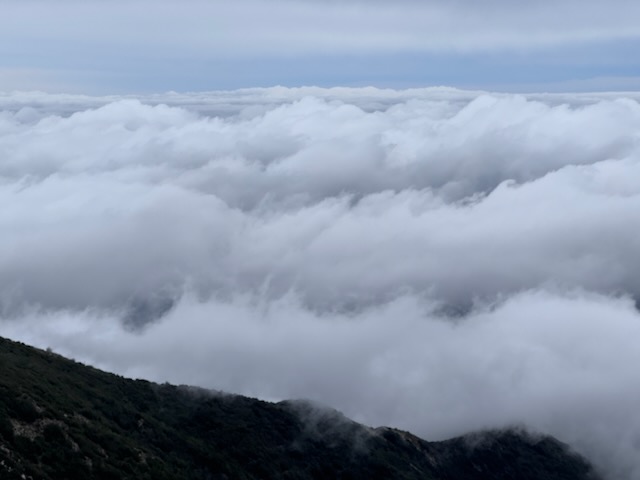 Clouds over LA Mountains